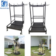 Gazechimp Garden Tool Organizer with Hook, Storage Holder Yard Tool Steel Pole for Yard Workshop