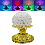 Lampu Berputar Kristal Bola Ajaib Disko DJ Cahaya Mini Laser Light Bar Cahaya Pesta Bola Ajaib Kecil