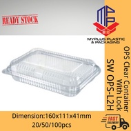 SW Ops-L2H OPS Clear Container/Plastic Tray/Sushi Tray/Disposable Bakery Clear Plastic