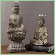 [ Buddha Statue Buddha Collectible Craft Vintage Decorative Resin Sculpture