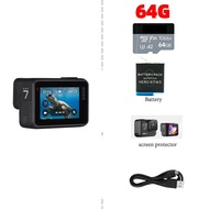 Action Camera For GoPro Hero 7 Black Dual Screen 4K 60FPS 2nd Hand