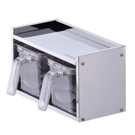 珍珠牌 不鏽鋼調味料收納架（附2個調味罐）