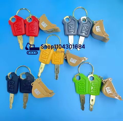 2pcs Key 5P8500 for CAT-Excavator Heavy Equipment Keychain 8H5306 F0002 Ignition Key with Excavator 