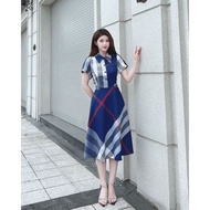 Hoang Huong plaid dress