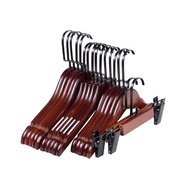 DT84-69 Brown Wooden Clothes Hanger Black Hook 44 Cm. V19-4