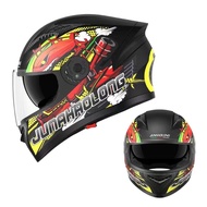 【รุ่นอัพเกรด】หมวกกันน็อค เต็ม ใบ เท่ๆ index กันหมอกและทนต่อการสึกหรอ ออกแบบกระจกสองอัน กันแสงสะท้อน