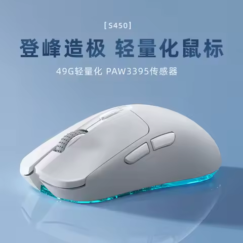 PHYLINA Wireless Mouse S450 53gLightweight Dual Mode PAW3395 Custom Edition Nordic Long Range Gaming