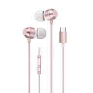 ACTTO | i/16/15 Usb-C Magnetic In-Ear Wired Earphones (Pink) High-Sensitivity Microphone Hands-Free