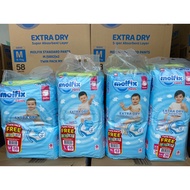 Molfix Extra Dry Pants [Bundle Pack] 2x Molfix pants FREE 1 wipes (M58/L48/XL42/XXL36/XXXL20)