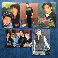 FEB11,2024更新 YES閃咭 Kinki Kids;張智霖;陳曉東;AJ;馮德倫 90年代 明星咭/卡/CARD. 共5張.