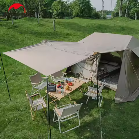 Naturehike Village 6.0 Camping Tent 150D Titanium Black Glue 4 or 6 People Outdoor Waterproof Automa