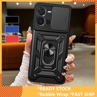 Luxury Shockproof Slide Camera Lens Bumpers Armor Phone Case For Vivo Y36 Y35 Y29S Y28 4G Y27 4G Y22