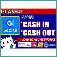╱ √ ↘ GCASH CASH IN CASH OUT  TARPAULIN