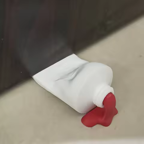 1pc Fun Painted Pipe Door Stopper, Protects Floors from Impacts, Ideal for Bedrooms, Kitchens,Hotels