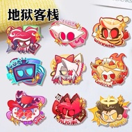 Vaggie Angel Dust Anime Badges Pins Alastor 3 Vees Lucifer Women Brooch Fashion Creative Cosplay Bro