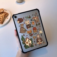For iPad A16 2025 11th 10th Gen Mushroom House Bear Case for Ipad Pro 11 2024 Air 11 9th 8th air 7 6