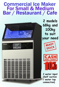Commercial Ice Maker (2 Water Input) Mesin ais pembuat ais ice production ice cube maker ice cube ma
