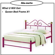 KD 208 Metal Queen Bed / Lantai Jaring/ Metal Bed Frame/Bingkai Besi/Katil Queen/Katil Double/Katil Kawin/Katil Pengantin