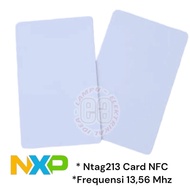 NFC TAG Ntag213 13.56 Mhz RFID Smart Card Ntag 213 NFC 13.56 PVC Card/ GOOD QUALITY