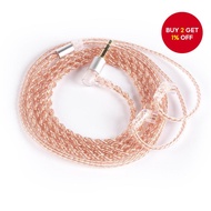 KBEAR 2PIN MMCX QDC TFZ IEM Cable 4-Core Pure Copper Earphone Replacement Cord with 3.5mm Plug for K