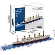 Mingdi Nano Block Titanic 1878Pcs Diy Assemble Building Blocks 3D Puzzle Toys for Boys Educational B