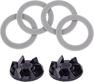 4Pcs Blender Rubber Gasket Sealing O-ring CUCB-456-3 and Blender Blade Driver Clutch SPB7-20TXN, Rep
