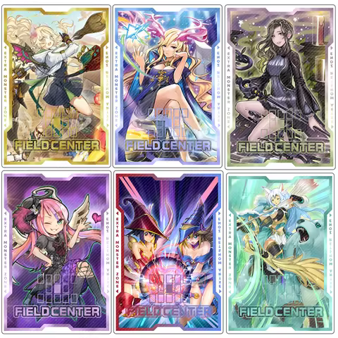 Yugioh Card Field Center Cards Dark Magician Girl White Forest Aromage Rosemary Cartesia Anime Game