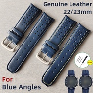 For Citizen Blue Angels Watch Band Leather Strap AT8020-03L AT9031-52L Band 23mm 22mm Strap Leather Citizen Strap Replacement Leather Bracelet Bangle Watches Accessories