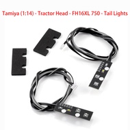 1 Pair LED Warning Decorative Taillight for Tamiya 1/14 FH16XL 750 RC Tractor Upgrade Spare Parts