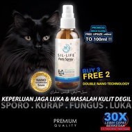 PA Sil-Life Pets Spray colloidal nano silver ARNAB ANJING CAT DOG PET UBAT KURAP KUCING UBAT FUNGUS 