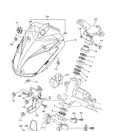 5YWF346100 Hand Support Steel X-1 JT-110 Genuine YAMAHA 5YW-F3461-00