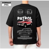 Nissan Patrol Y60 1987 Tshirt Shirt Microfiber Jersey