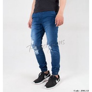Jogger Pants Jeans Material Pocket Chino Model Ripped / Men's Ripped JOG13