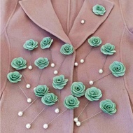 New sage green color corsage for wedding party Bride  corsage and groom corsage groomsman corsage an