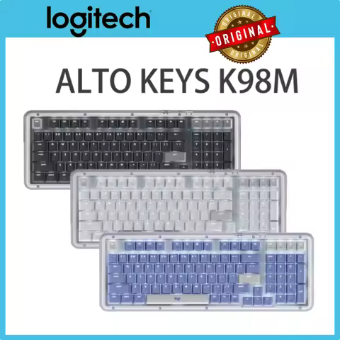 Logitech ALTO KEYS K98M Amber Series, AI Customizable Wireless Mechanical Keyboard, Hot-Swappable Ma