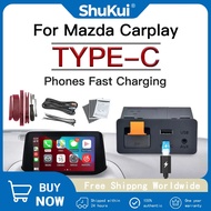 Type-C Wireless CarPlay Android Auto Adapter USB Hub OEM Mazda 2 3 6 CX3 CX5 CX8 CX9 MX5 Demio Miata