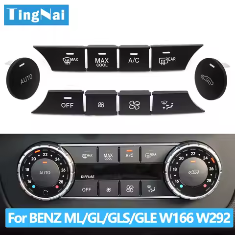 Car Console AC Heater Climate Control Button For BENZ ML GL GLE GLS G W166 X166 W292 W463 ML350 ML55