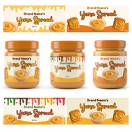 Sticker Label for Yema Spread/ Dulce de leche 15-19 pcs Custom Sticker