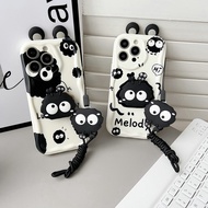 HX| For iPhone 6 6s 7 8 Plus X XR Xs Max 11 12 13 mini 14 15 16 Pro Max SE 2020 Melody with rope sof