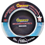 Opass CAMO Carbon Leader 100m & 50m Japan Material Braided Line