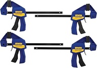 Irwin Quick-Grip Clamps, One-Handed, Mini Bar, 6-Inch, 4-Pack