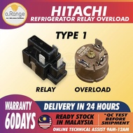 ( 1 SET ) HITACHI OVERLOAD / RELAY REFRIGERATOR Starter Relay Freezer Fridge Compressor Overload