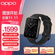 OPPO Watch 3 铂黑 全智能手表 运动健康手表 男女eSIM电话手表 血氧心率监测 送礼 oppo手表
