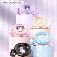 Sanrio Ear Clip Wireless Bluetooth Earphones Cinnamoroll Kuromi Cartoon Cute Earbud Sports Gaming HI