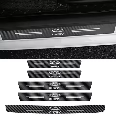 Car Door Threshold Protective Stickers for Chery A1 A3 A5 QQ Blossom Tiggo 2 7 8 3X 5X Fulwin Arrizo