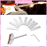 NAV Guitar Bass Fret Press Caul Radian Fret Inserts with Wrench Fret Install Tool