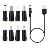 【3C】 5V USB to for DC 5 5x2 1mm 3 5mm 4 0mm 4 8mm 6 4mm 5 5x2 5mm Plug Charging Cord Fit for Fan Spe