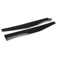 2PCs Universal Car Body Styling Side Skirt Rocker Splitters Diffuser Winglet Wings Bumper Kit Carbon