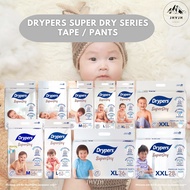 [CARTON DEAL] DRYPERS SUPER DRY DIAPERS // TAPE & PANTS