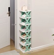爆款加推 - 7層 - 免安裝多層創意鞋架鞋櫃 (綠色)